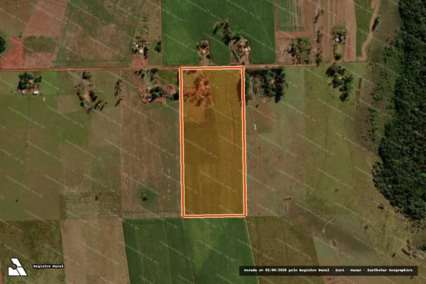 Imagem de satélite de PA ALAMBARI CUT LOTE 102 em SIDROLÂNDIA - MS