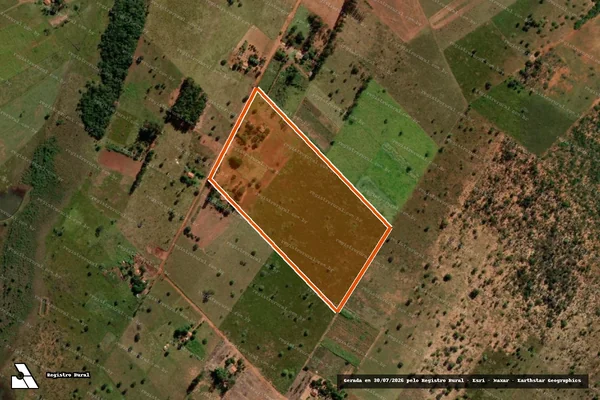 Imagem de satélite de P.A. Alambari CUT - Lote 186 em SIDROLÂNDIA - MS