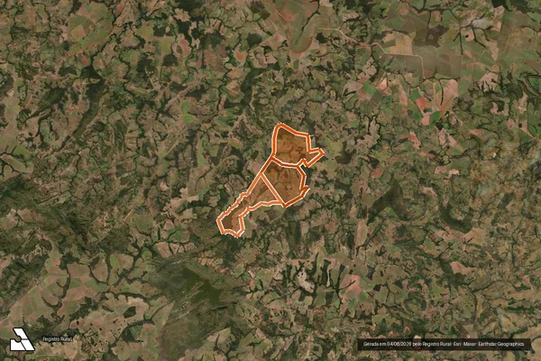 Imagem de satélite de FAZENDA RANCHO ALEGRE em DOVERLÂNDIA - GO