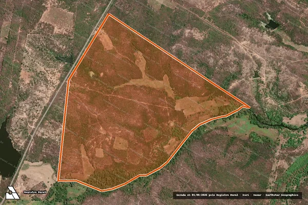 Imagem de satélite de FAZENDA CAJAZEIRAS VARZEA COMPRIDA em TAUÁ - CE