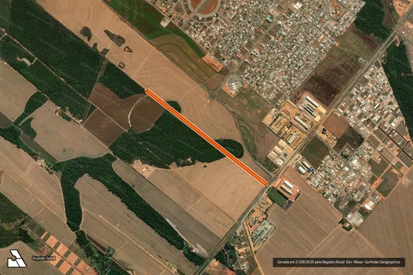 Imagem de satélite de FAZENDA POR DO SOL em SORRISO - MT