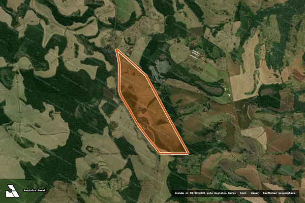 Imagem de satélite de AGROPECUARIA RODA VIVA em LONDRINA - PR