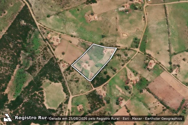 Imagem de satélite de SITIO MALHADA DE DENTRO em ALGODÃO DE JANDAÍRA - PB