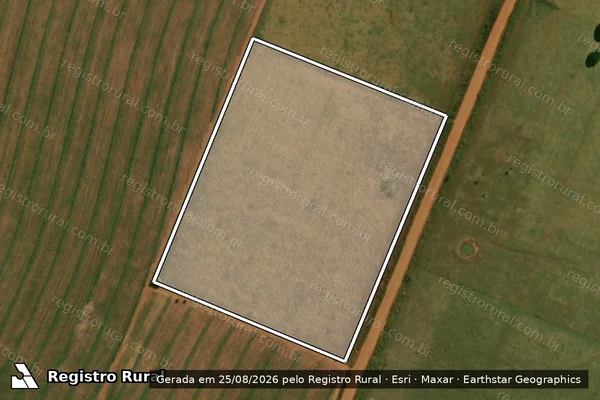 Imagem de satélite de PARTE DO LOTE RURAL 10-4 QDR 03 em VICENTINA - MS
