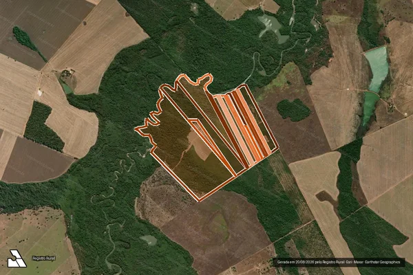Imagem de satélite de PARTES A,B E PARTE REMANESCENTE em PEIXE - TO