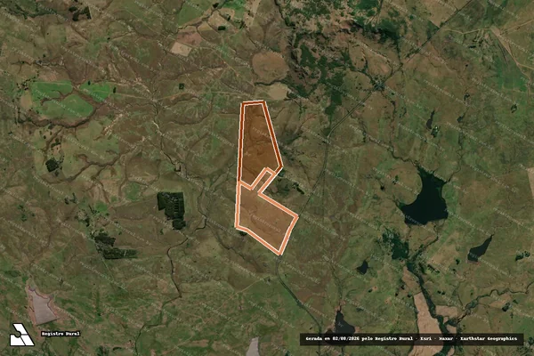 Imagem de satélite de AGROPECUARIA SANTA TEREZINHA em QUARAÍ - RS