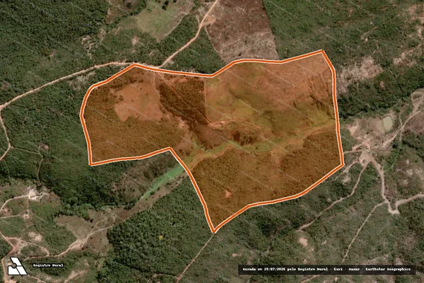 Imagem de satélite de FAZENDA SANTO ANTONIO em ITINGA - MG