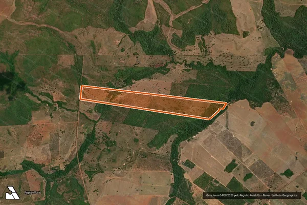 Imagem de satélite de LOTE 104 em ÁGUA BOA - MT