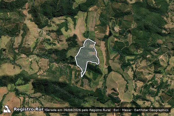 Imagem de satélite de FAZENDA ONÇA - FAZENDA 5A em GUAXUPÉ - MG