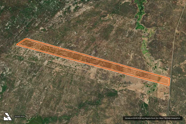 Imagem de satélite de PA SERROTE/SERRA BRANCA - LOTE 04 em SÃO RAFAEL - RN