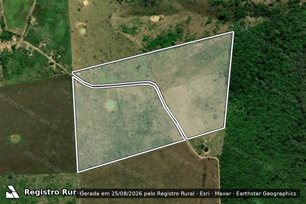 Imagem de satélite de LOTE 10, FAZENDA ALTO PORTO em BOM JESUS DAS SELVAS - MA