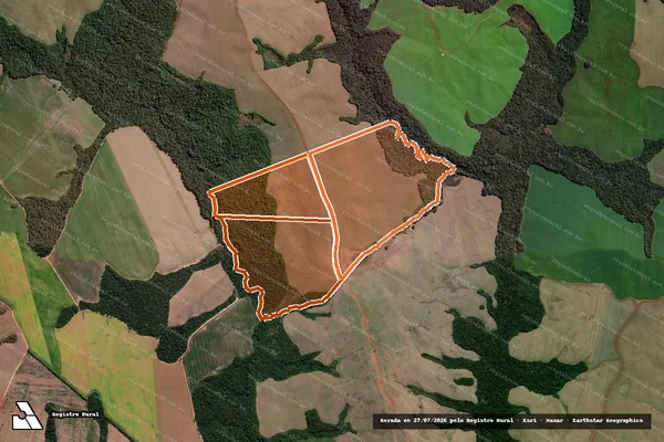 Imagem de satélite de FAZENDA DO VORA II em VENTANIA - PR