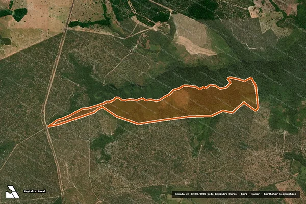 Imagem de satélite de FAZ CACHOEIRA ALTA V e SANTA IZAB em BABAÇULÂNDIA - TO