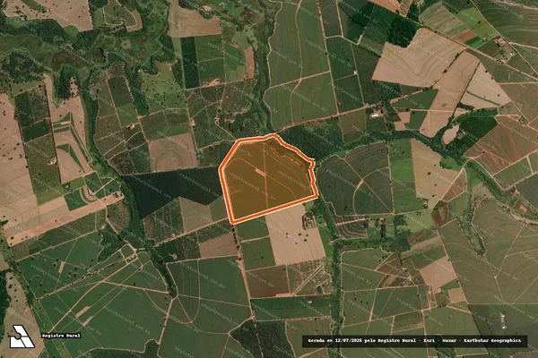 Imagem de satélite de FAZENDA SANTA GENOVEVA em IRAPUÃ - SP