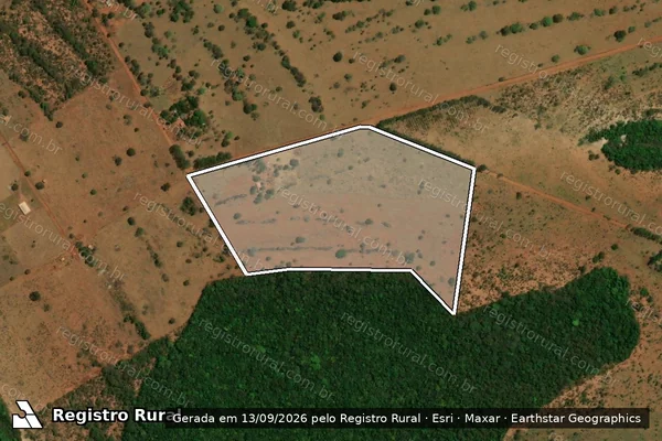 Imagem de satélite de P.A MATÃO LOTE 05 em BANDEIRANTES - MS