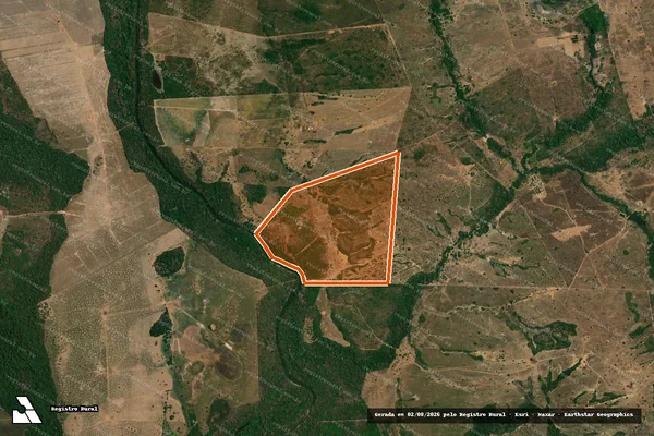 Imagem de satélite de SITIO SANTA LUZIA - LOTE 74 em ÁGUA BOA - MT