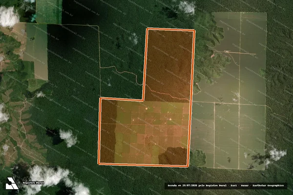 Imagem de satélite de Fazenda Nova em PARAGOMINAS - PA