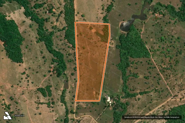 Imagem de satélite de FAZENDA CATINGUEIRO em RIO QUENTE - GO