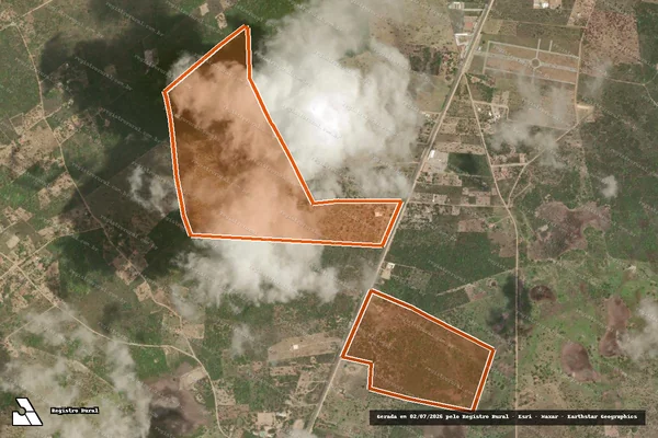 Imagem de satélite de FAZENDA CALDEIRÃOZINHO - GLEBA B em CAPIM GROSSO - BA