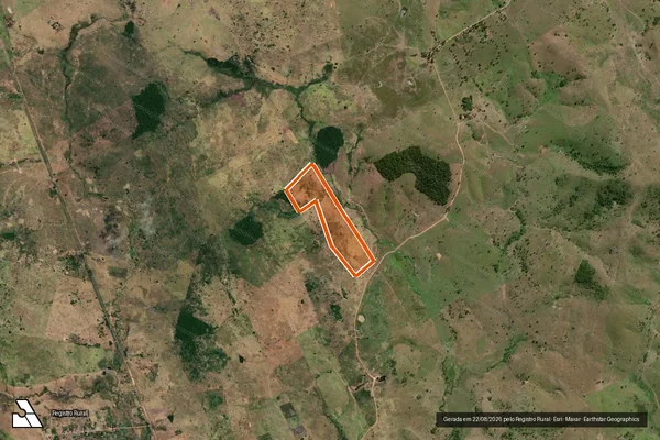 Imagem de satélite de FAZENDA CAMINHO DO MEIO GLEBA 03 em ITARANTIM - BA