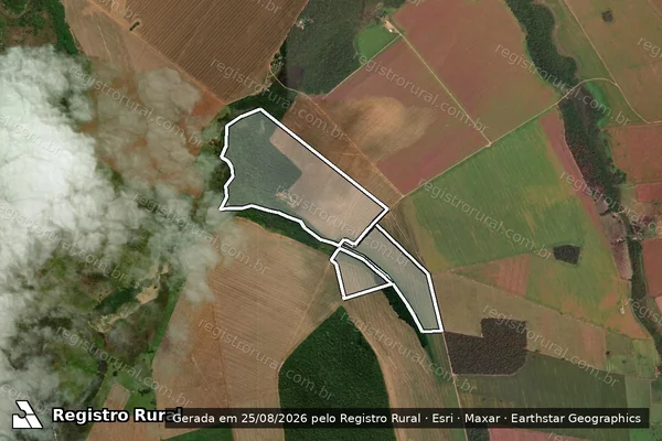 Imagem de satélite de LOTE 197 - em RIBEIRÃO CASCALHEIRA - MT
