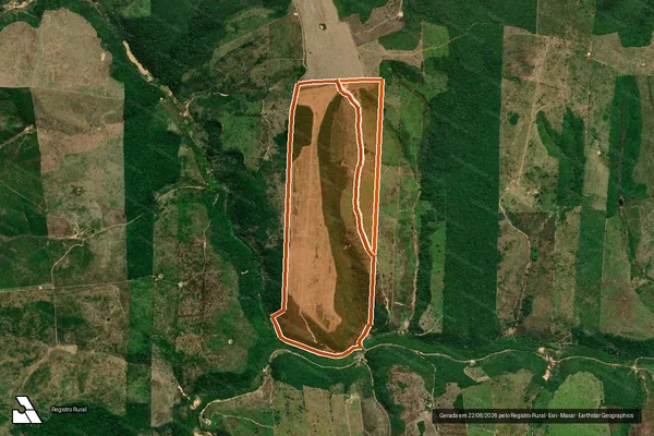 Imagem de satélite de FAZENDA DEUS POR MIM em BOM JESUS DAS SELVAS - MA
