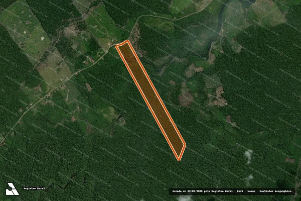 Imagem de satélite de IMOVEL ABACAXIS 05 LOTE 12 em NOVA OLINDA DO NORTE - AM