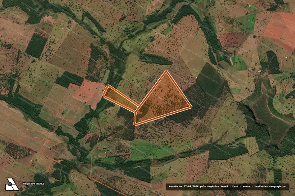 Imagem de satélite de Fazenda Boa Vista Do Rio Verde em PRATA - MG