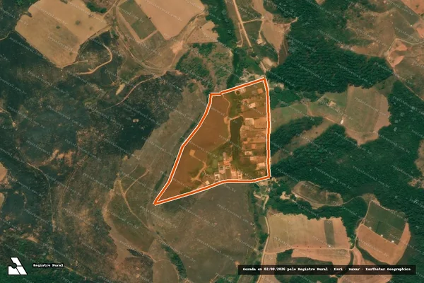 Imagem de satélite de Fazenda Cajuri em CAJURI - MG