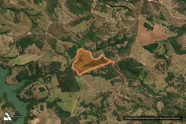 Imagem de satélite de FAZENDA OLARIA OU CORUMBÁ em LUZIÂNIA - GO