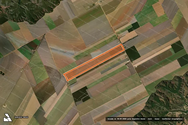Imagem de satélite de FAZENDA SERRA DAS ARARAS- PADSA em CHAPADA GAÚCHA - MG