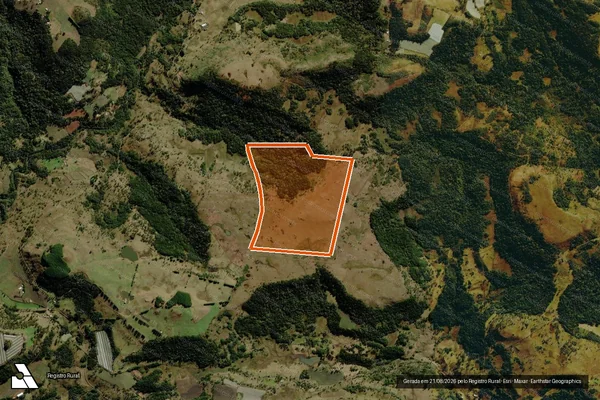 Imagem de satélite de FAZENDA SÃO PAULO MATR 16754 em SÃO JOAQUIM - SC