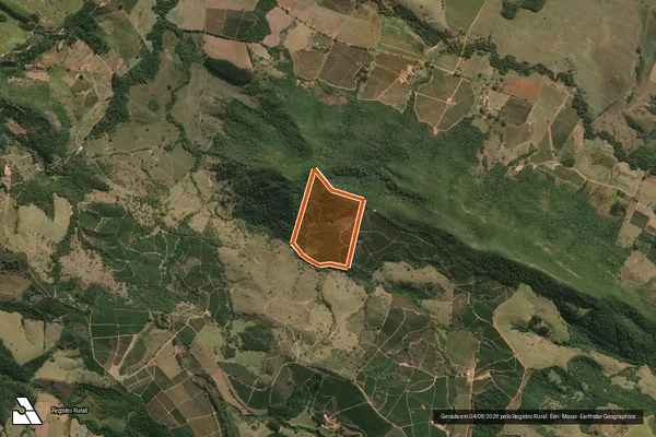 Imagem de satélite de FAZENDA SAO JORGE I em CARMO DO RIO CLARO - MG