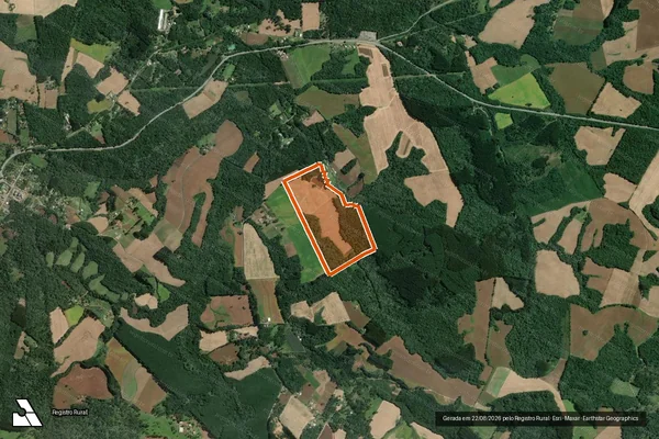 Imagem de satélite de SITIO DEMETRIO em MAFRA - SC