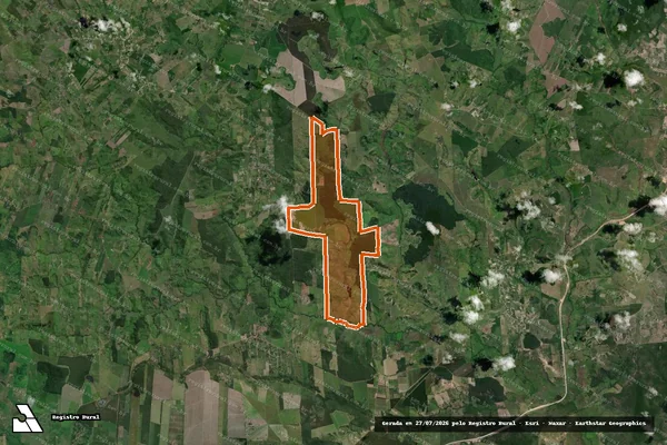Imagem de satélite de FAZENDA S.J.MUCURY E S.J.PALMARES em ESPLANADA - BA