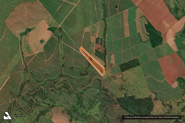 Imagem de satélite de ESTANCIA SAO PEDRO em ORINDIÚVA - SP