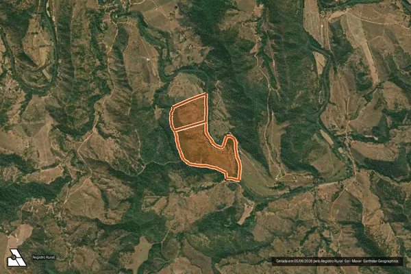 Imagem de satélite de Fazenda da Gameleira em SÃO PEDRO DO SUAÇUÍ - MG