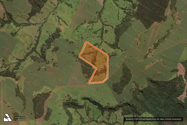 Imagem de satélite de FAZENDA VISTA BELA em BURITI ALEGRE - GO