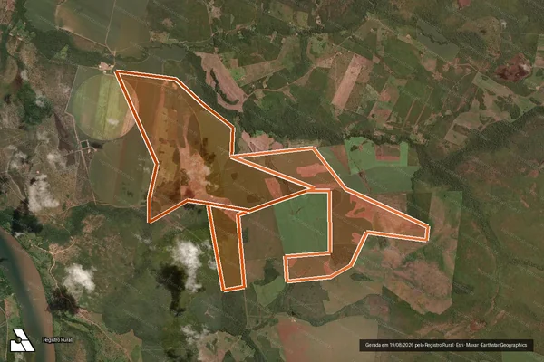 Imagem de satélite de FAZENDA CEDRO - I em SANTA MARIA DO TOCANTINS - TO