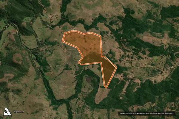 Imagem de satélite de FAZENDA SANTA RITA em SANTIAGO - RS