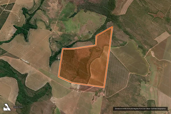 Imagem de satélite de FAZENDA OURO VERDE - II em RIO DOS BOIS - TO