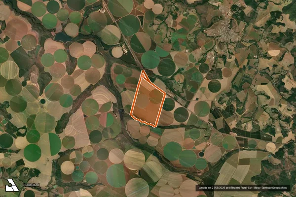 Imagem de satélite de FAZENDA ROSARIA I em PERDIZES - MG