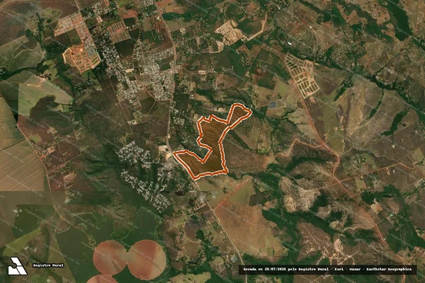Imagem de satélite de Fazenda Santa Barbara em BRASÍLIA - DF