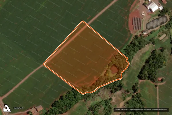 Imagem de satélite de PARTE LOTE RURAL 63 GLEBA 12 em SANTA HELENA - PR