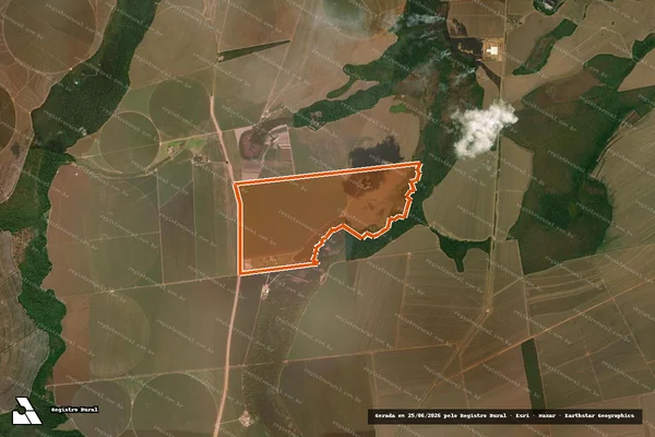 Imagem de satélite de FAZENDA TRÊS PALMEIRAS em PRIMAVERA DO LESTE - MT