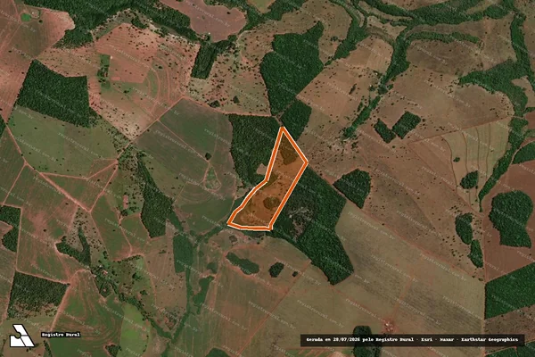 Imagem de satélite de FAZ LAGOA L. CAB.DO MALHADO em SERRANÓPOLIS - GO