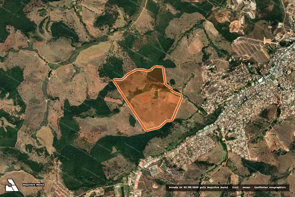 Imagem de satélite de FAZENDA MADEIRA em GUANHÃES - MG