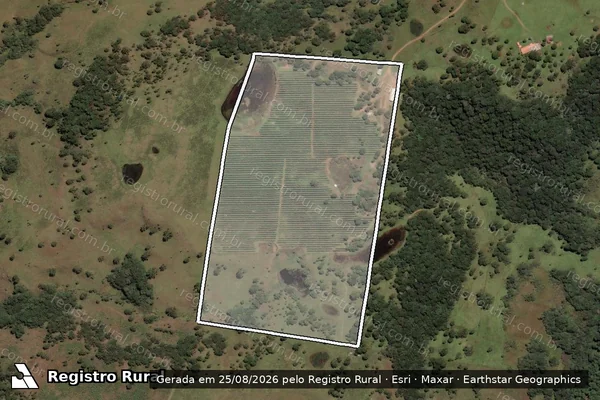 Imagem de satélite de FAZENDA SANTA CRUZ MATR.21393 em PAINEL - SC