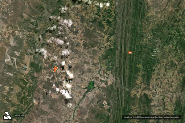 Imagem de satélite de FAZENDA LADEIRA DAS PEDRAS em JACOBINA - BA