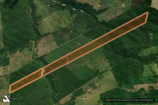 Imagem de satélite de Fazenda Campo Grande em BOM JESUS DAS SELVAS - MA